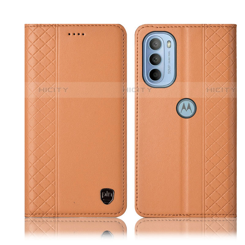 Funda de Cuero Cartera con Soporte Carcasa H10P para Motorola Moto G31