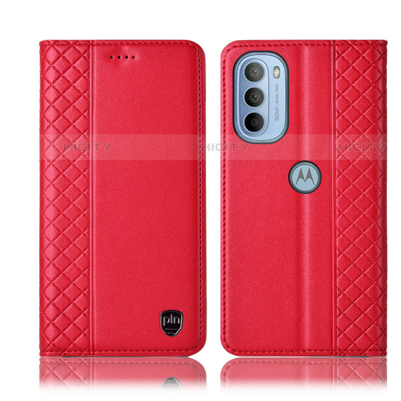 Funda de Cuero Cartera con Soporte Carcasa H10P para Motorola Moto G41