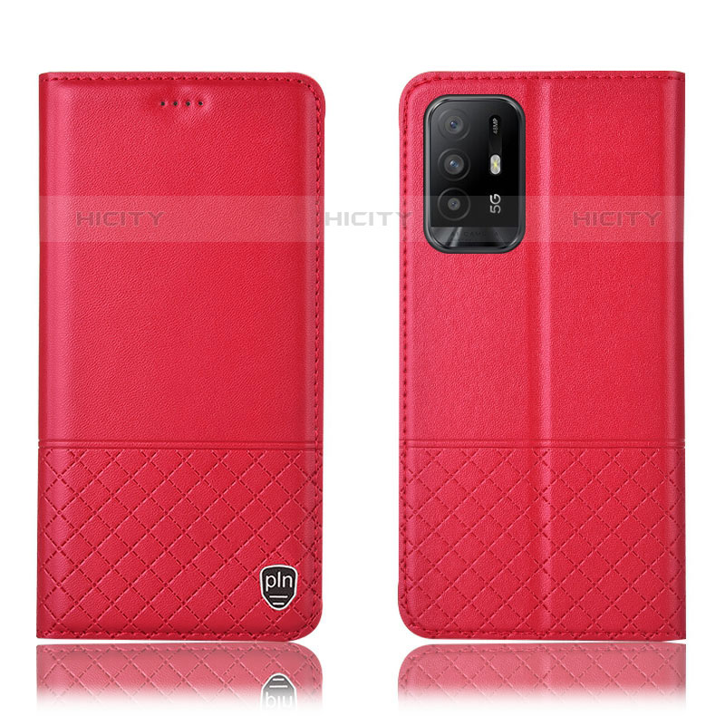 Funda de Cuero Cartera con Soporte Carcasa H10P para Oppo A94 5G