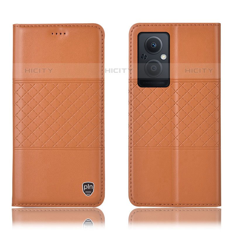 Funda de Cuero Cartera con Soporte Carcasa H10P para Oppo Reno7 Z 5G