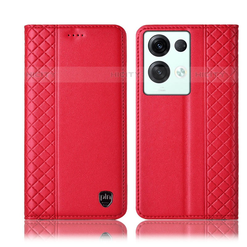 Funda de Cuero Cartera con Soporte Carcasa H10P para Oppo Reno8 Pro+ Plus 5G