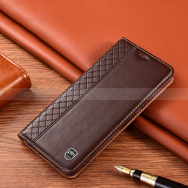 Funda de Cuero Cartera con Soporte Carcasa H10P para Realme 10 5G Marron