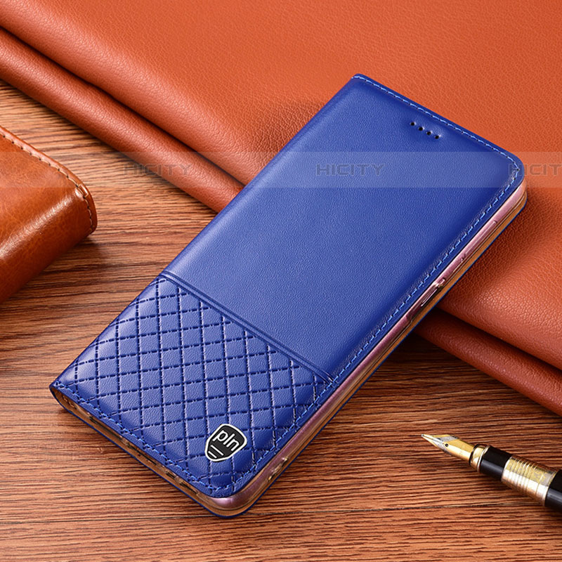 Funda de Cuero Cartera con Soporte Carcasa H10P para Samsung Galaxy F23 5G Azul