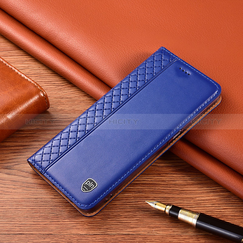 Funda de Cuero Cartera con Soporte Carcasa H10P para Xiaomi Redmi Note 11S 5G Azul