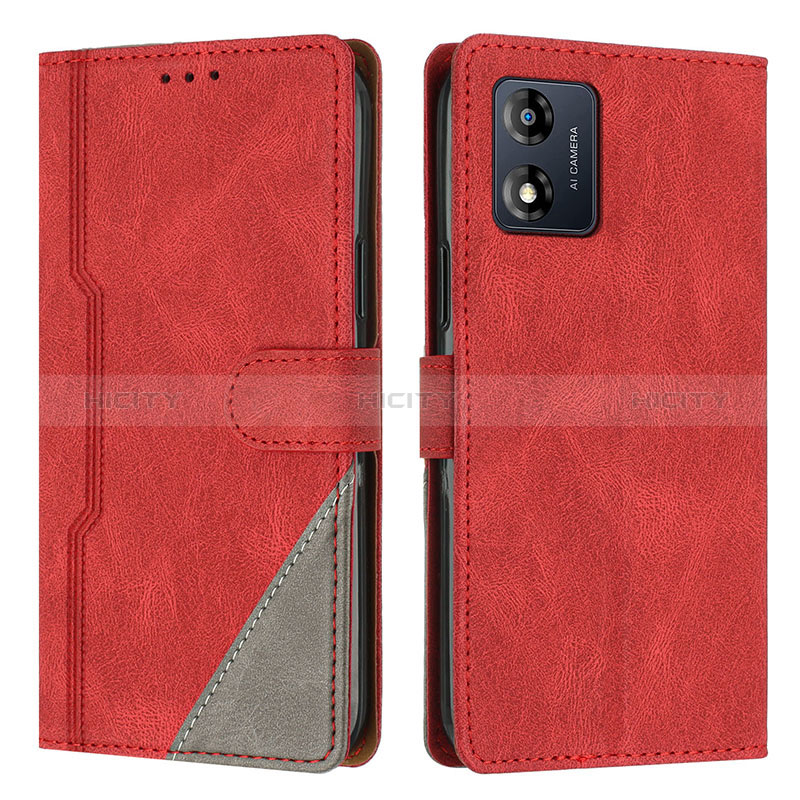 Funda de Cuero Cartera con Soporte Carcasa H10X para Motorola Moto E13