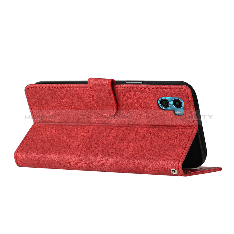 Funda de Cuero Cartera con Soporte Carcasa H10X para Motorola Moto E22S