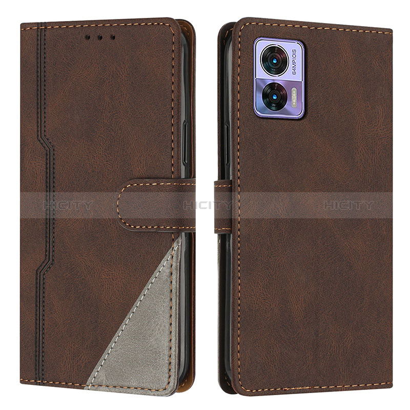 Funda de Cuero Cartera con Soporte Carcasa H10X para Motorola Moto Edge 30 Neo 5G