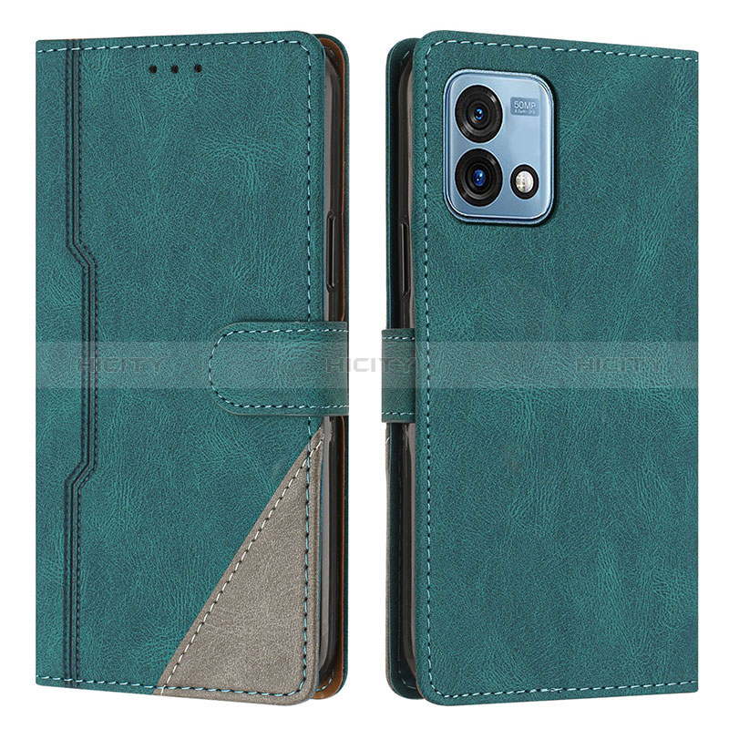 Funda de Cuero Cartera con Soporte Carcasa H10X para Motorola Moto G Stylus (2023) 4G Verde