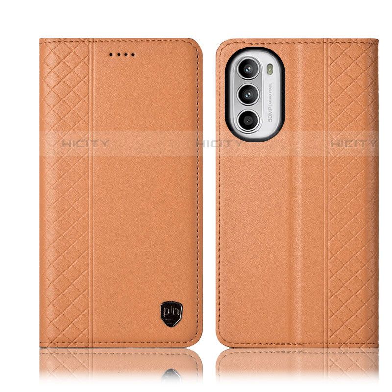 Funda de Cuero Cartera con Soporte Carcasa H11P para Motorola Moto Edge (2022) 5G