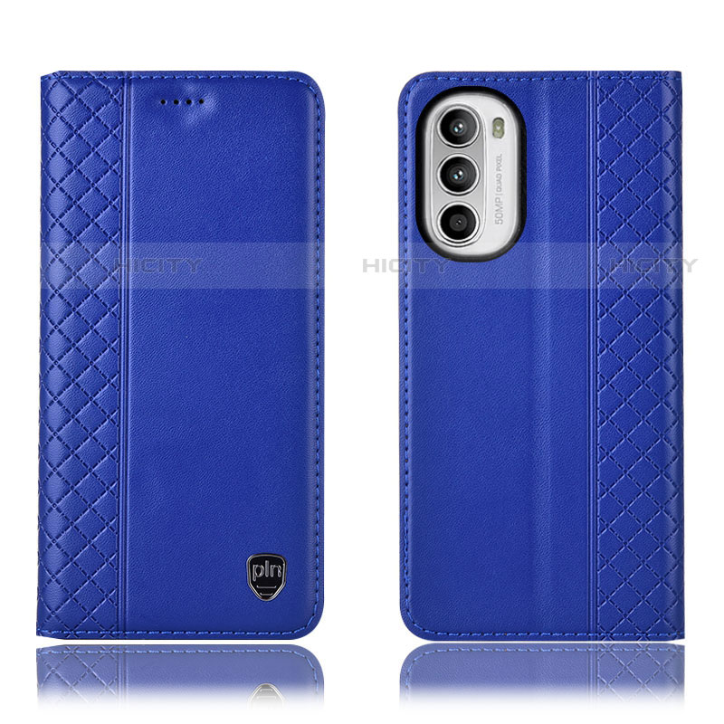 Funda de Cuero Cartera con Soporte Carcasa H11P para Motorola Moto Edge (2022) 5G