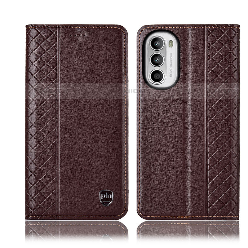 Funda de Cuero Cartera con Soporte Carcasa H11P para Motorola Moto Edge (2022) 5G