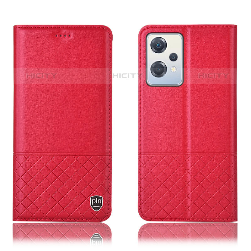 Funda de Cuero Cartera con Soporte Carcasa H11P para OnePlus Nord CE 2 Lite 5G Rojo