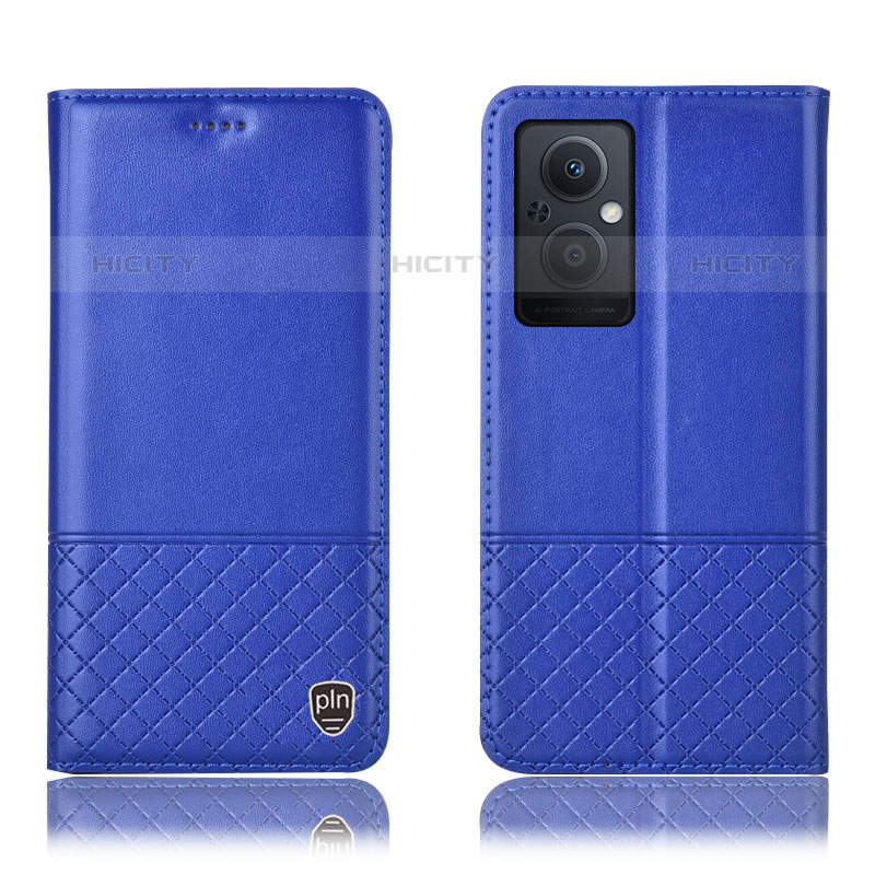 Funda de Cuero Cartera con Soporte Carcasa H11P para OnePlus Nord N20 5G Azul