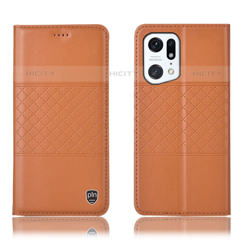 Funda de Cuero Cartera con Soporte Carcasa H11P para Oppo Find X5 Pro 5G