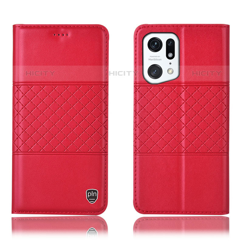 Funda de Cuero Cartera con Soporte Carcasa H11P para Oppo Find X5 Pro 5G