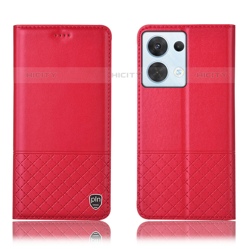 Funda de Cuero Cartera con Soporte Carcasa H11P para Oppo Reno8 5G