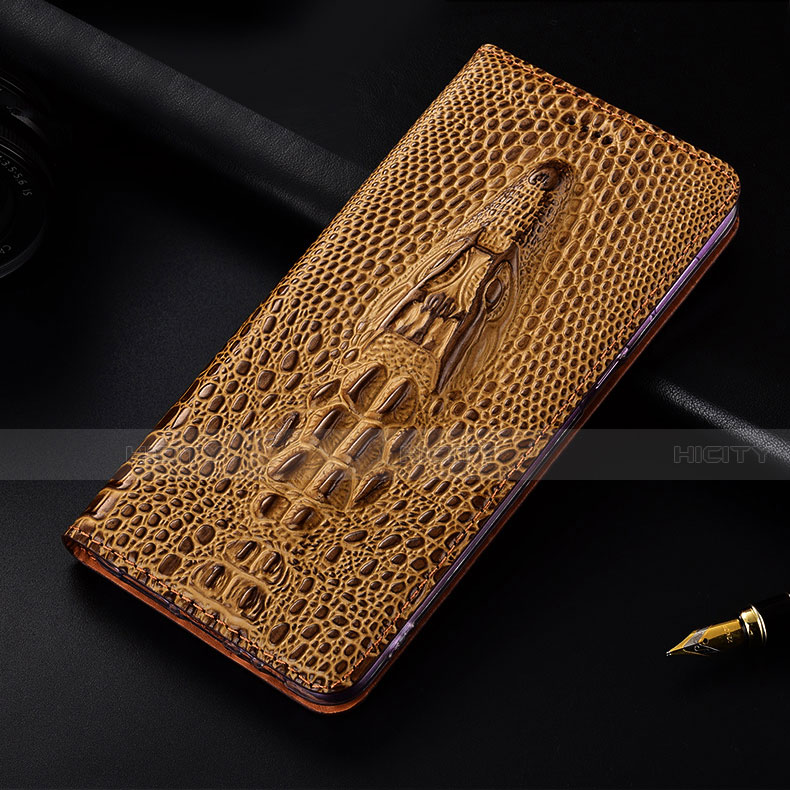 Funda de Cuero Cartera con Soporte Carcasa H15 para Apple iPhone 14 Plus Marron