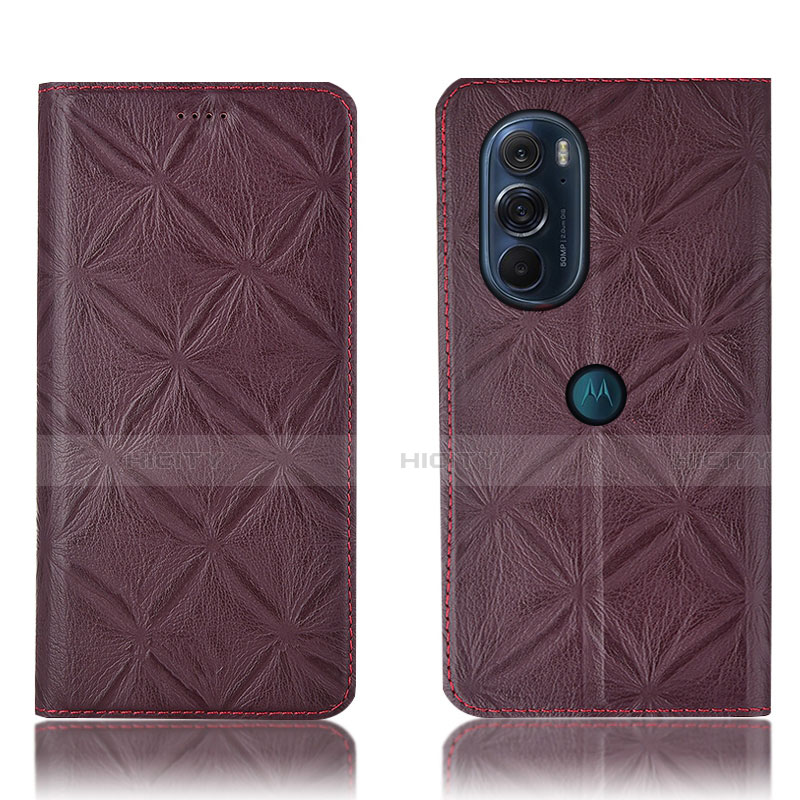 Funda de Cuero Cartera con Soporte Carcasa H15P para Motorola Moto Edge 30 Pro 5G