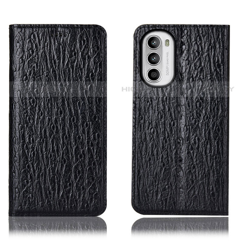 Funda de Cuero Cartera con Soporte Carcasa H15P para Motorola Moto G71s 5G