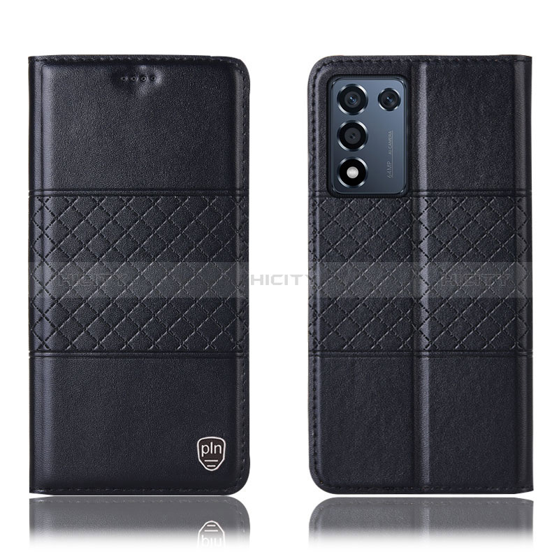 Funda de Cuero Cartera con Soporte Carcasa H15P para Oppo K9S 5G Negro