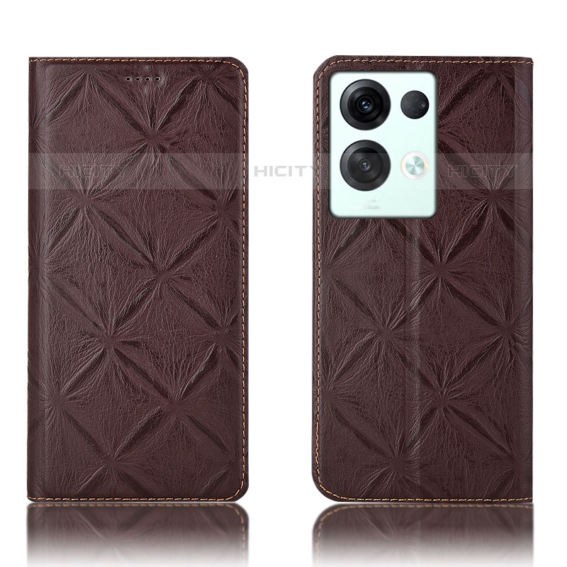 Funda de Cuero Cartera con Soporte Carcasa H15P para Oppo Reno8 Pro 5G