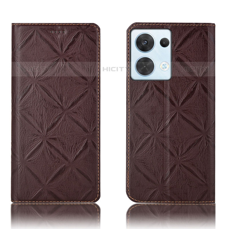 Funda de Cuero Cartera con Soporte Carcasa H15P para Oppo Reno9 5G