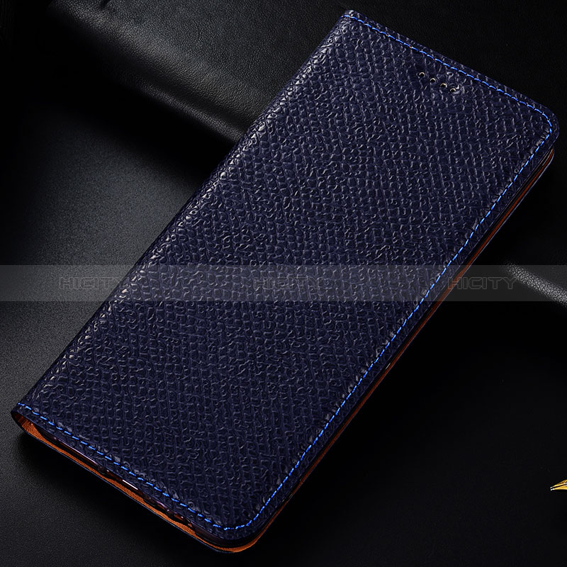 Funda de Cuero Cartera con Soporte Carcasa H15P para Samsung Galaxy A11 Azul