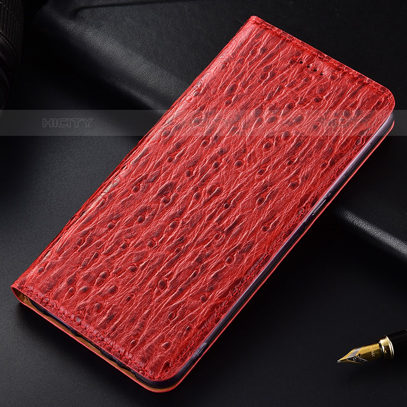 Funda de Cuero Cartera con Soporte Carcasa H15P para Samsung Galaxy M01s