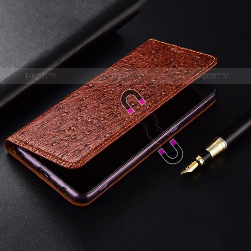 Funda de Cuero Cartera con Soporte Carcasa H15P para Samsung Galaxy M01s