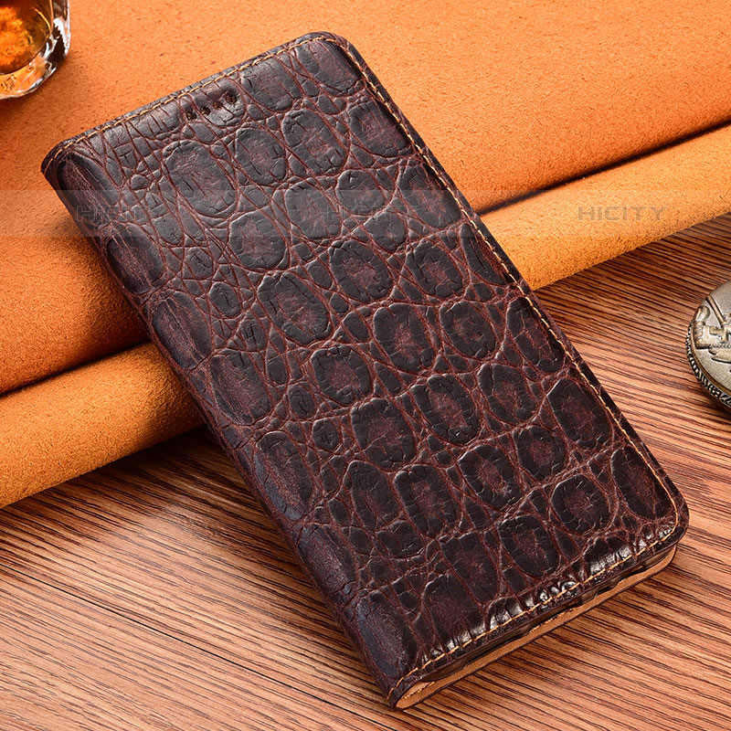 Funda de Cuero Cartera con Soporte Carcasa H16P para Google Pixel 7 5G Marron