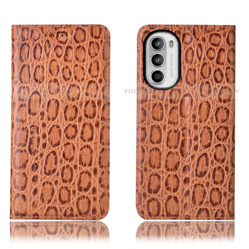 Funda de Cuero Cartera con Soporte Carcasa H16P para Motorola Moto Edge (2022) 5G