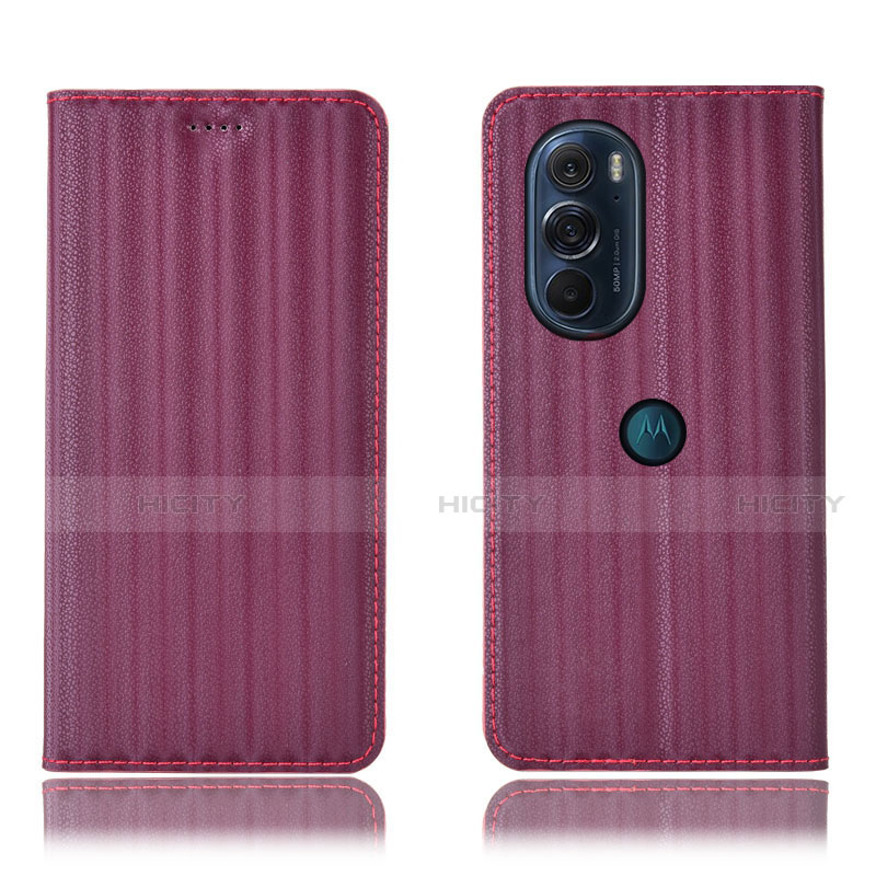 Funda de Cuero Cartera con Soporte Carcasa H16P para Motorola Moto Edge 30 Pro 5G