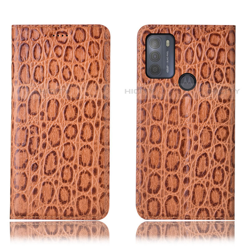 Funda de Cuero Cartera con Soporte Carcasa H16P para Motorola Moto G50