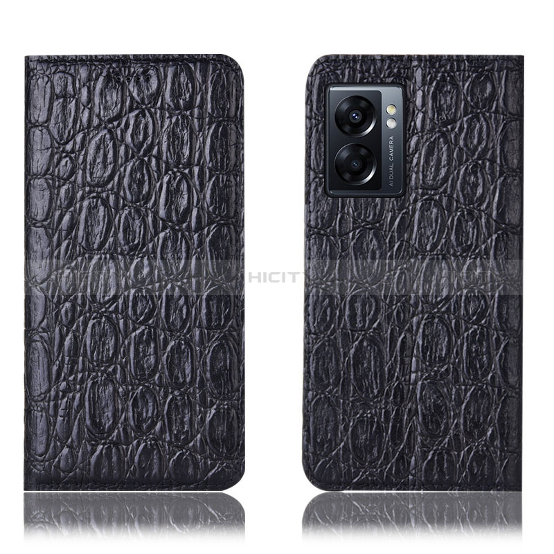 Funda de Cuero Cartera con Soporte Carcasa H16P para Oppo A77 5G