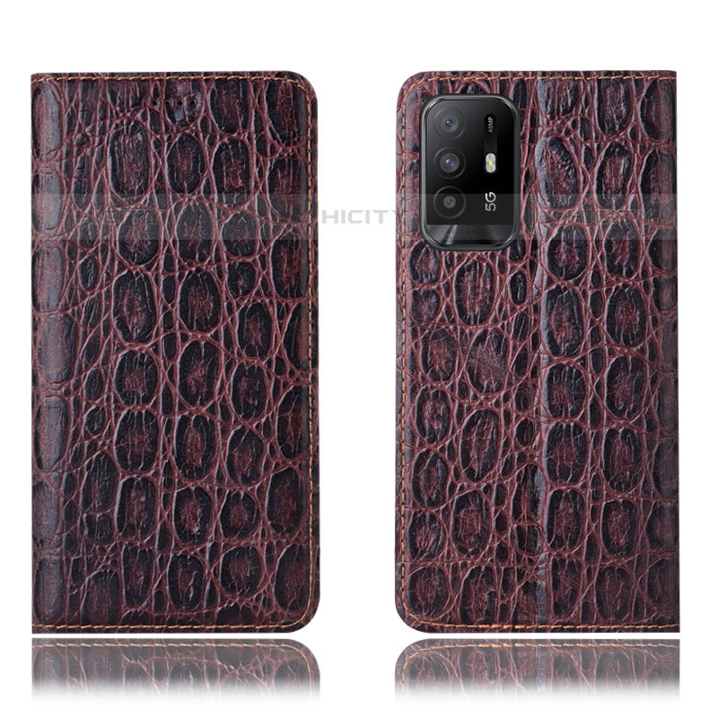 Funda de Cuero Cartera con Soporte Carcasa H16P para Oppo A95 5G