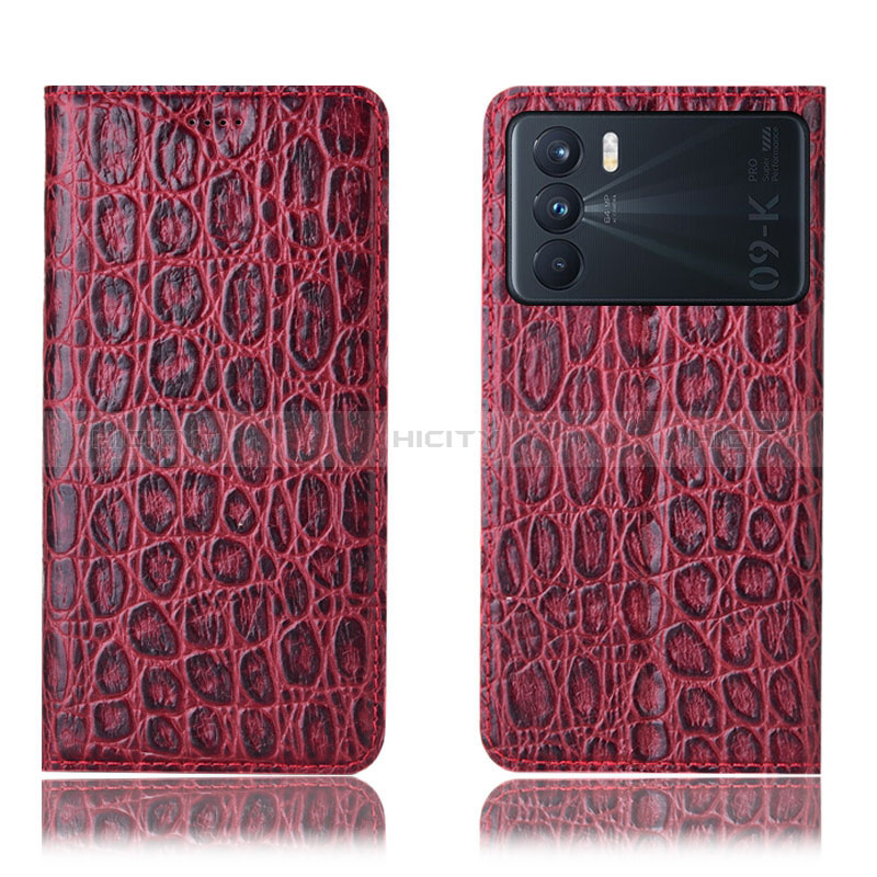 Funda de Cuero Cartera con Soporte Carcasa H16P para Oppo K9 Pro 5G