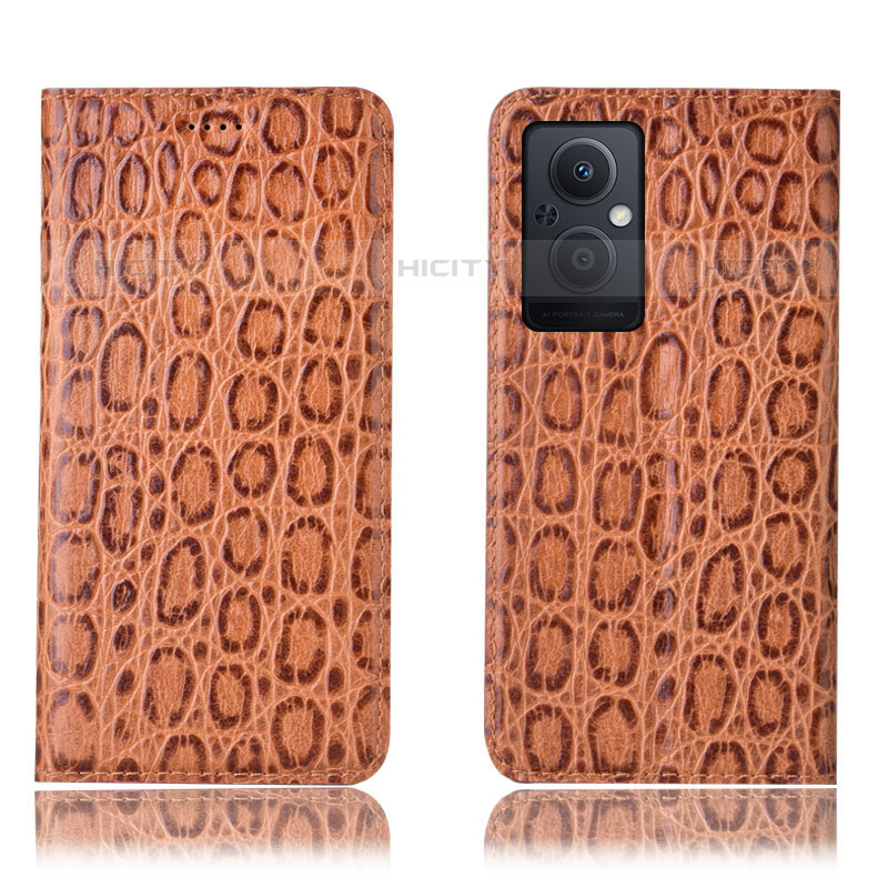 Funda de Cuero Cartera con Soporte Carcasa H16P para Oppo Reno7 Lite 5G