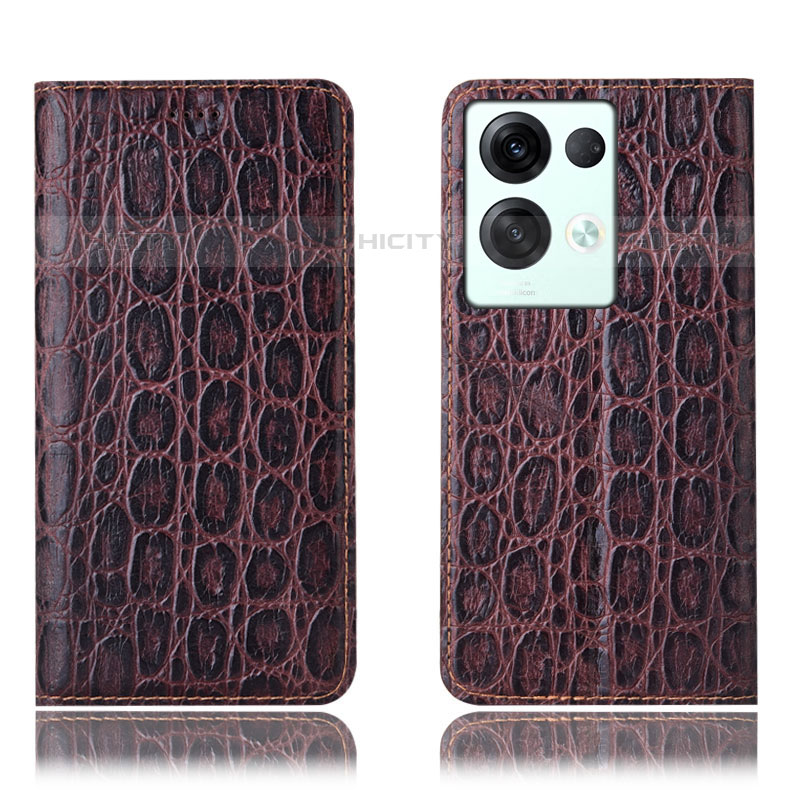 Funda de Cuero Cartera con Soporte Carcasa H16P para Oppo Reno8 Pro+ Plus 5G