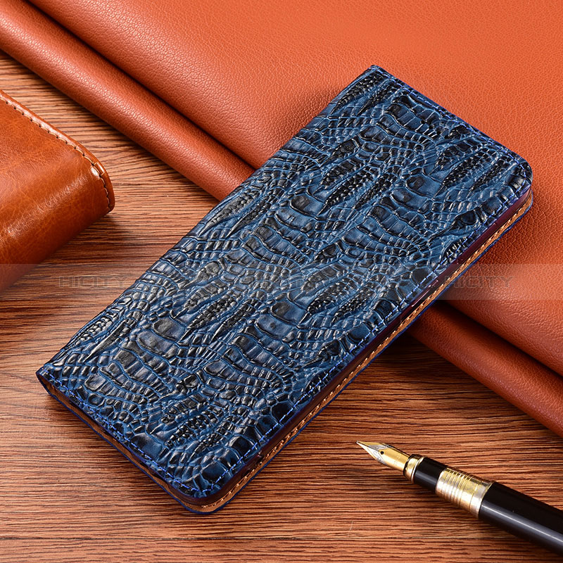 Funda de Cuero Cartera con Soporte Carcasa H17P para Apple iPhone 12 Pro Azul