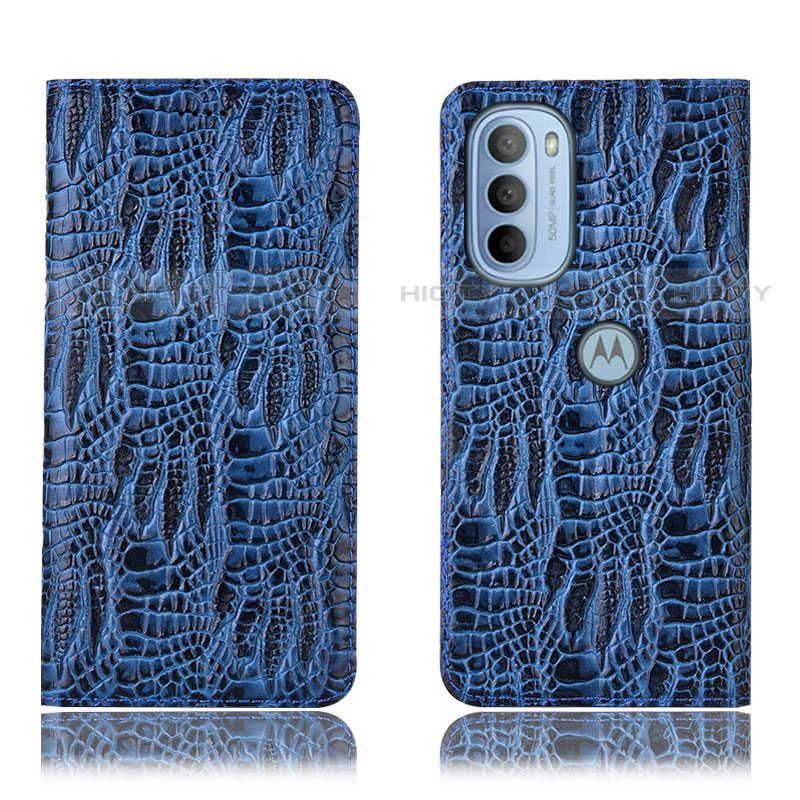 Funda de Cuero Cartera con Soporte Carcasa H17P para Motorola Moto G41