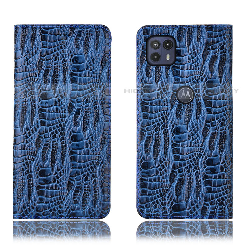 Funda de Cuero Cartera con Soporte Carcasa H17P para Motorola Moto G50 5G