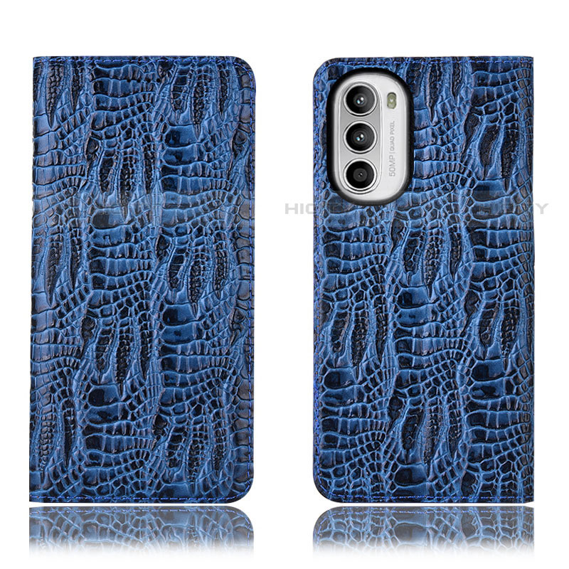 Funda de Cuero Cartera con Soporte Carcasa H17P para Motorola Moto G71s 5G