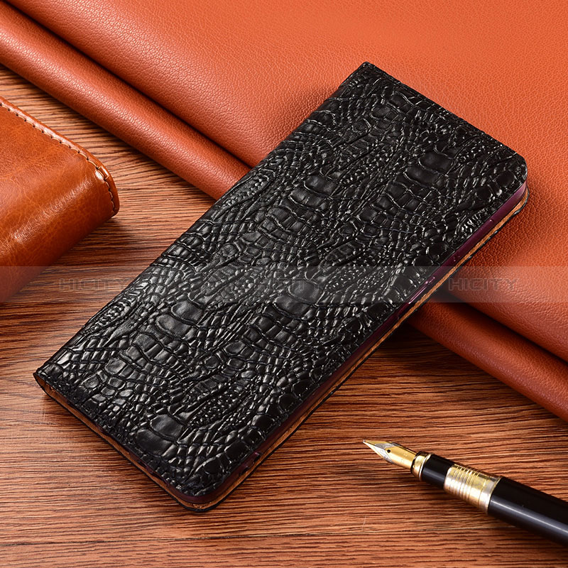 Funda de Cuero Cartera con Soporte Carcasa H17P para Oppo A2x 5G Negro