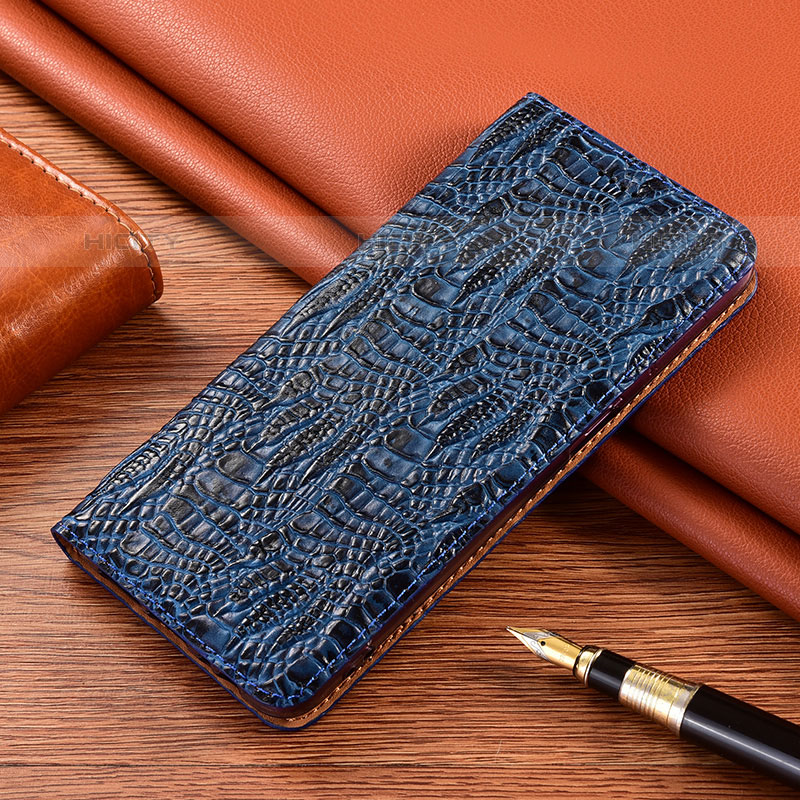 Funda de Cuero Cartera con Soporte Carcasa H17P para Oppo A53 Azul