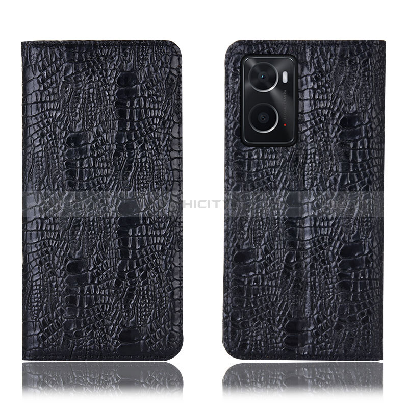 Funda de Cuero Cartera con Soporte Carcasa H17P para Oppo A76