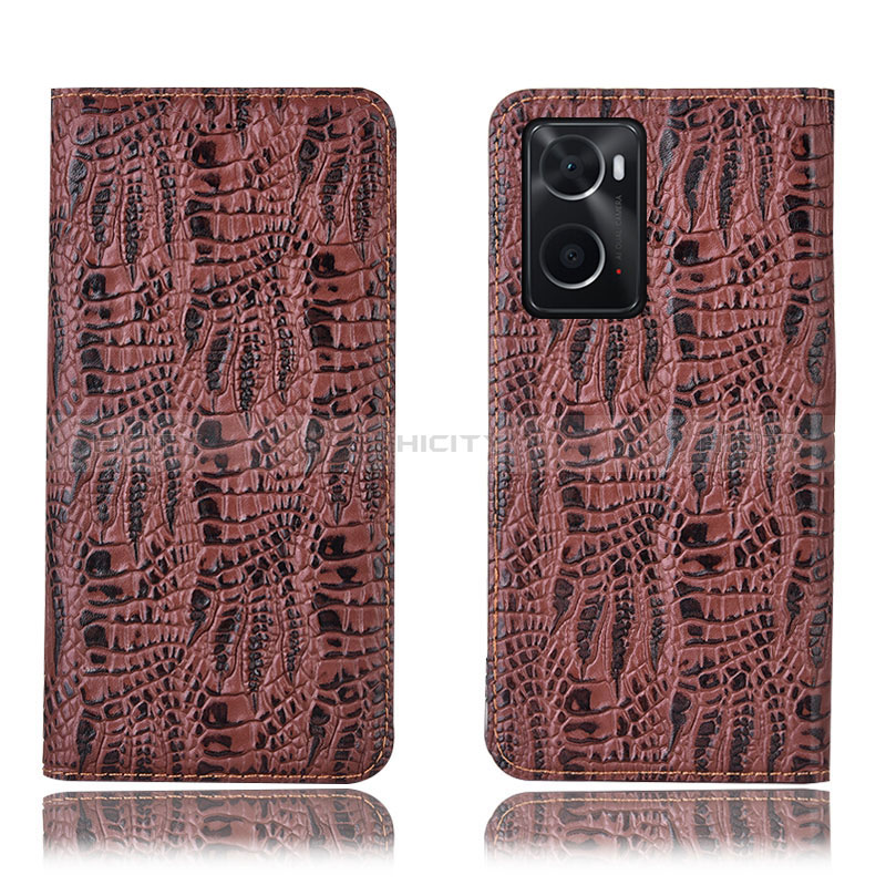 Funda de Cuero Cartera con Soporte Carcasa H17P para Oppo A76