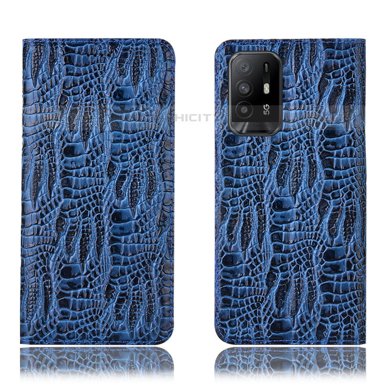 Funda de Cuero Cartera con Soporte Carcasa H17P para Oppo A94 5G