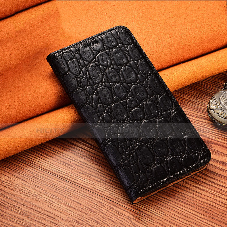 Funda de Cuero Cartera con Soporte Carcasa H18 para Apple iPhone 13 Negro