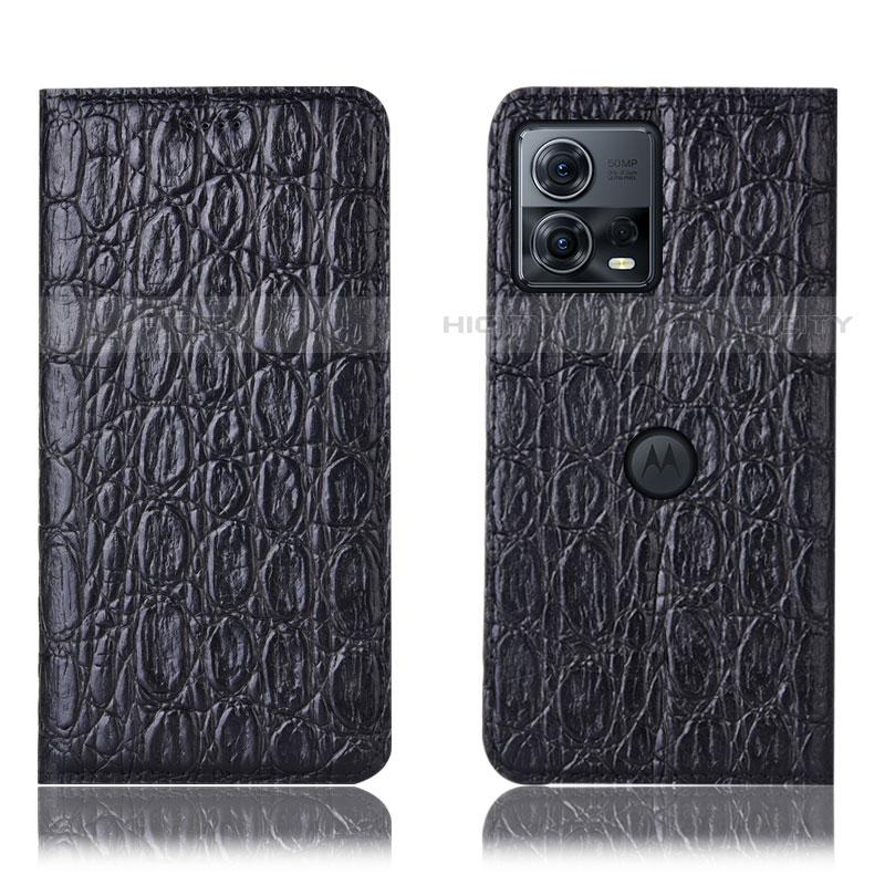 Funda de Cuero Cartera con Soporte Carcasa H18P para Motorola Moto Edge 30 Fusion 5G