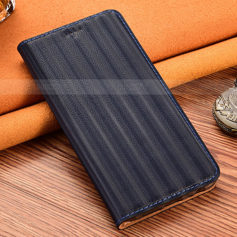 Funda de Cuero Cartera con Soporte Carcasa H18P para Motorola Moto Edge S 5G Azul